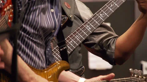 Two guitar player on stage Video stock 22675439