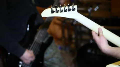 Two guitarists 2 Stock Footage 47792894
