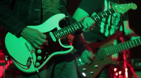 Two Guitarists in Exercise Stockbeeldmateriaal 57816037