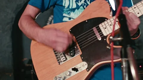 Two guitarists perform in underground pub Stock Footage 64997255