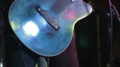  Two guitarists on the stage Stock Footage 47288950