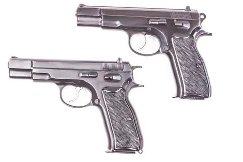 Two guns Stock Photos