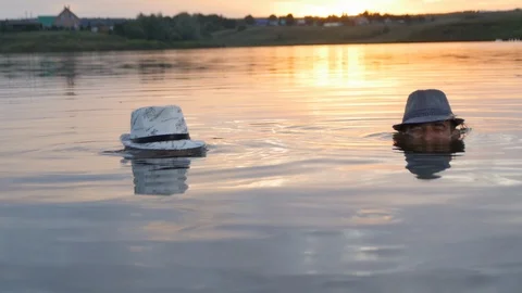 Two Guys Fun Dancing in the Water Stock Footage 87592365