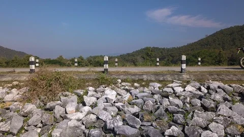 Two guys siting beside a lake chiang mai Stock Footage 100991696