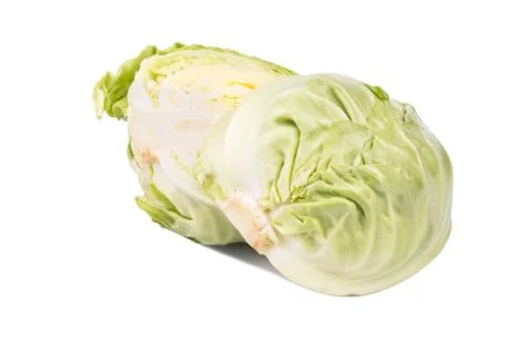 Two halves of cabbage Foto stock