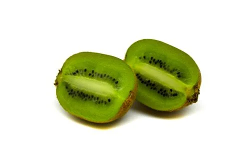 Two halves of kiwi Stock Photos