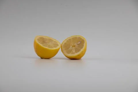 Two halves of a lemon 스톡 사진