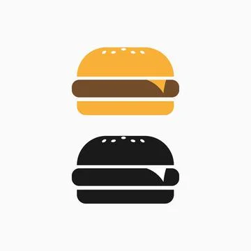 Two hamburger sign icon. Vector illustration eps 10 Stock Illustration