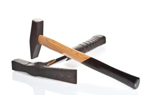 Two hammers Stock Photos