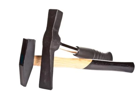 Two hammers Stock Photos