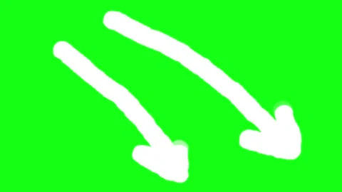 Two Hand Drawn Scribbled Pointing Arrows. 스톡 동영상 220565019