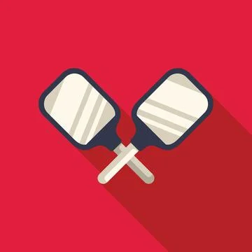 Two hand mirrors crossing with red background Stock Illustration