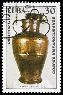 Two handled pitcher, Spanish-Cuban Copper Crafts serie, circa 1980 Photos