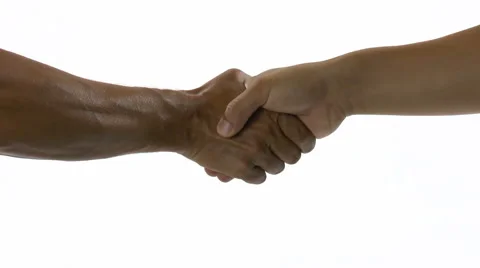 Two hands are handshaking Stock Footage 46605548