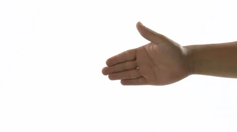 Two hands are handshaking Stock Footage 46605899