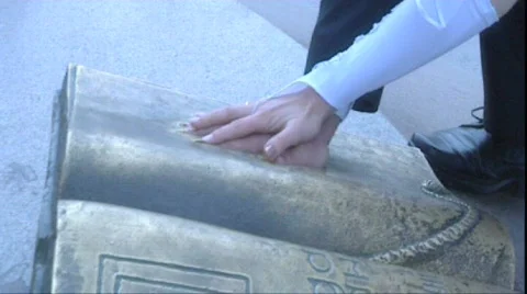 Two hands on a book 動画素材 377457