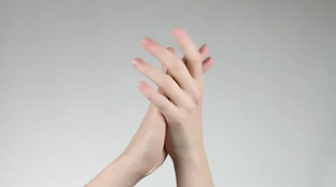 Two hands clap. Stock Footage 60402451