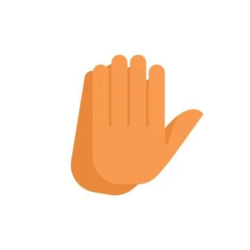 Two hands clapping making sound with fingers spread open Stock Illustration