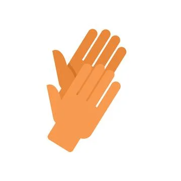 Two hands clapping showing appreciation Stock Illustration