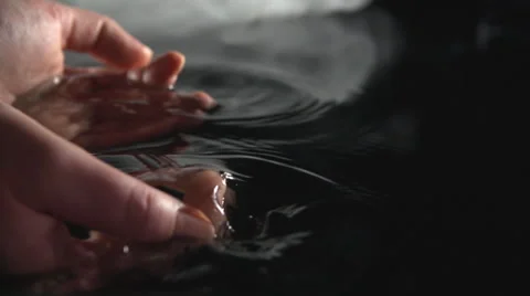 Two hands to draw water Video stock 49448202