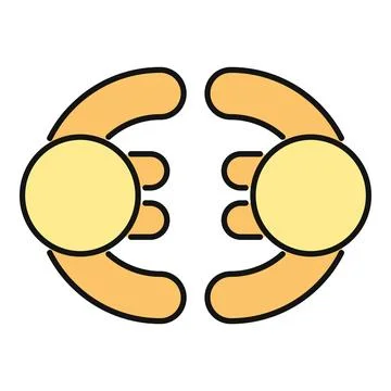 Two hands forming a circle, representing partnership and deal イラスト素材