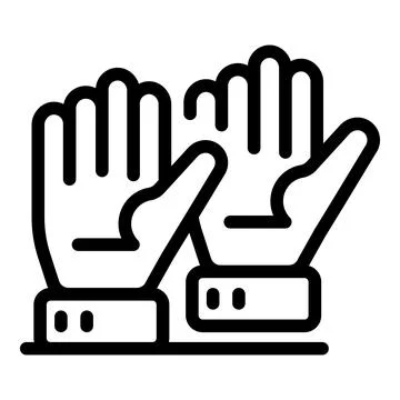Two hands giving high five celebrating success Stock Illustration