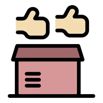 Two hands giving thumbs up to storage unit building Ilustración de archivo
