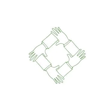 Two Hands holding object. Finger pointing up and down. Handshake. Single main イラスト素材