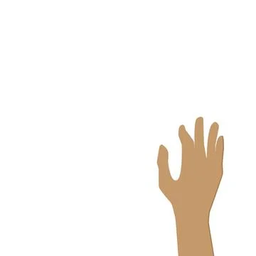 Two Hands holding object. Finger pointing up and down. Handshake. Single main イラスト素材