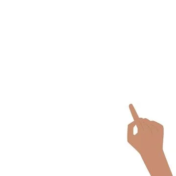 Two Hands holding object. Finger pointing up and down. Handshake. Single main イラスト素材
