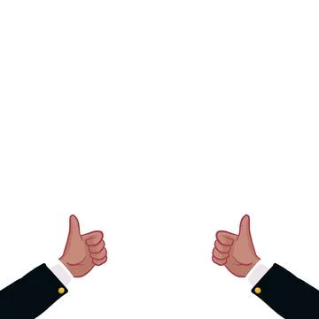 Two Hands holding object. Finger pointing up and down. Handshake. Single main 스톡 일러스트