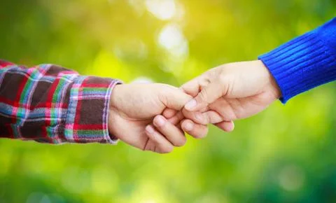 Two hands holding Stock Photos