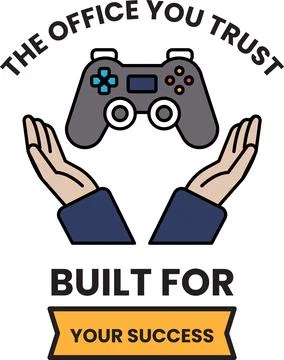 Two hands holding a video game controller Illustrazione stock