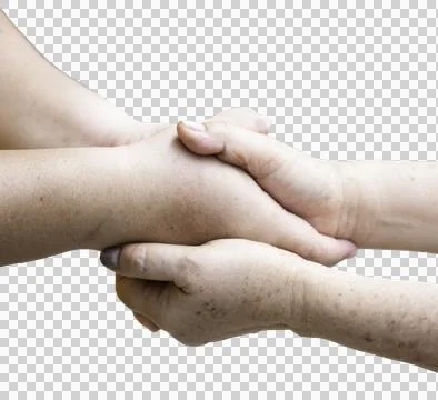 Two hands of human touching together, Stock Photos