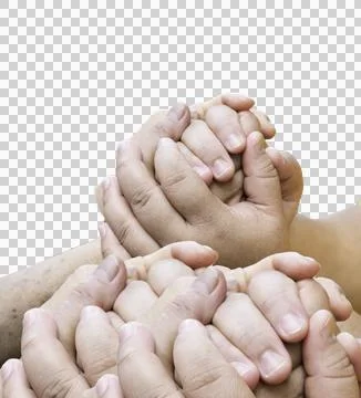 Two hands of human touching together, Stock Photos