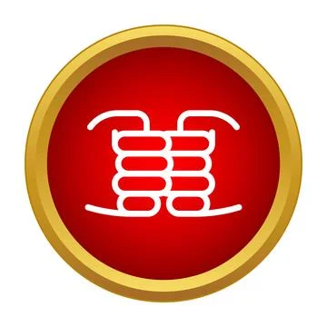 Two hands icon symbolizing unity and teamwork in a circle Stock Illustration