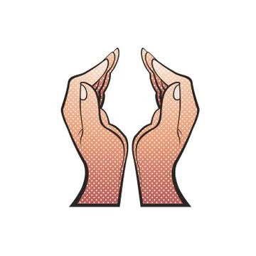Two hands Stock Illustration