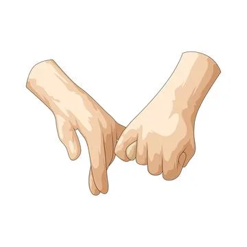 Two hands illustration Stock Illustration
