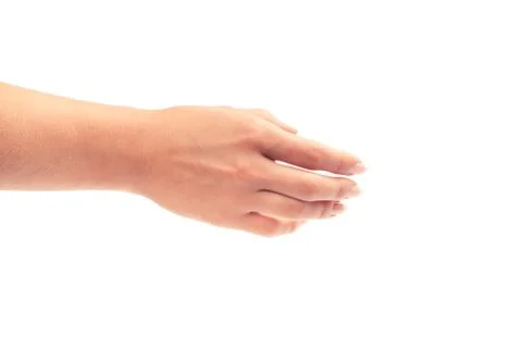 Two hands isolated on a white background Stock-Fotos