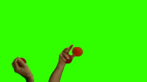 Two Hands Juggling Red Balls 動画素材 22771520