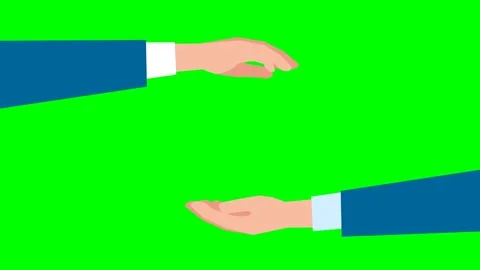 Two hands of a man extend from the center of the screen to the edges of screen Stock Footage 274018299