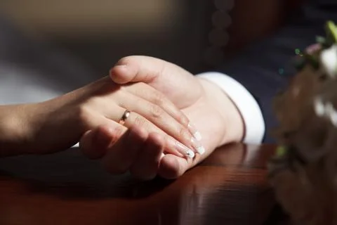 The two hands Stock Photos