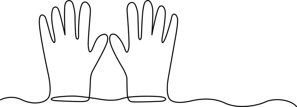 Two hands reaching out Vector Illustrazione stock