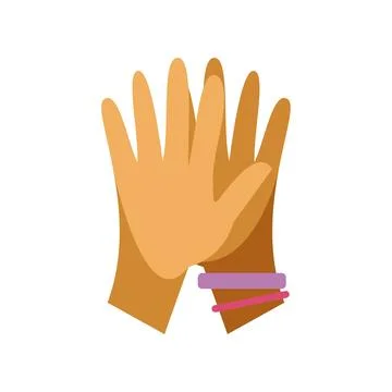 Two hands reaching together symbolizing support Stock Illustration