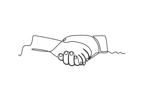 Two hands stretched out to each other Stock Illustration