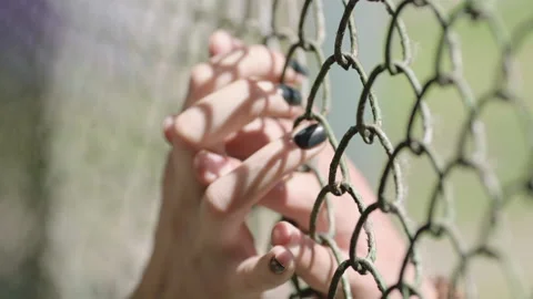 Two hands touching Stock Footage 236433766