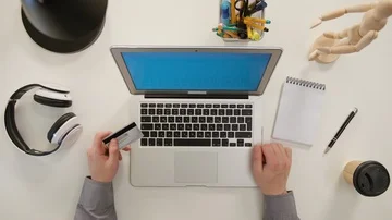 Two Hands Typing on the Laptop Stock Footage 86104225