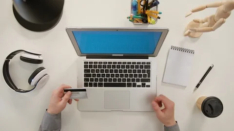 Two Hands Typing on the Laptop Stock Footage 86104573