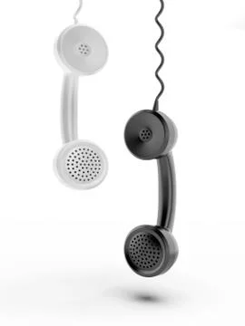 Two handsets Stock Illustration