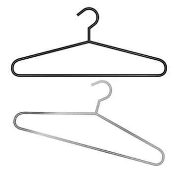 Two hangers in vector Stock Illustration